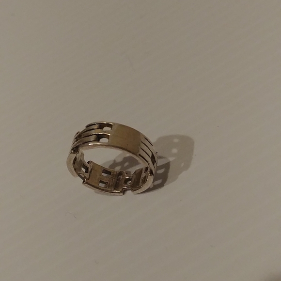 Vintage Silver Chain Link Ring - Picture 4 of 4